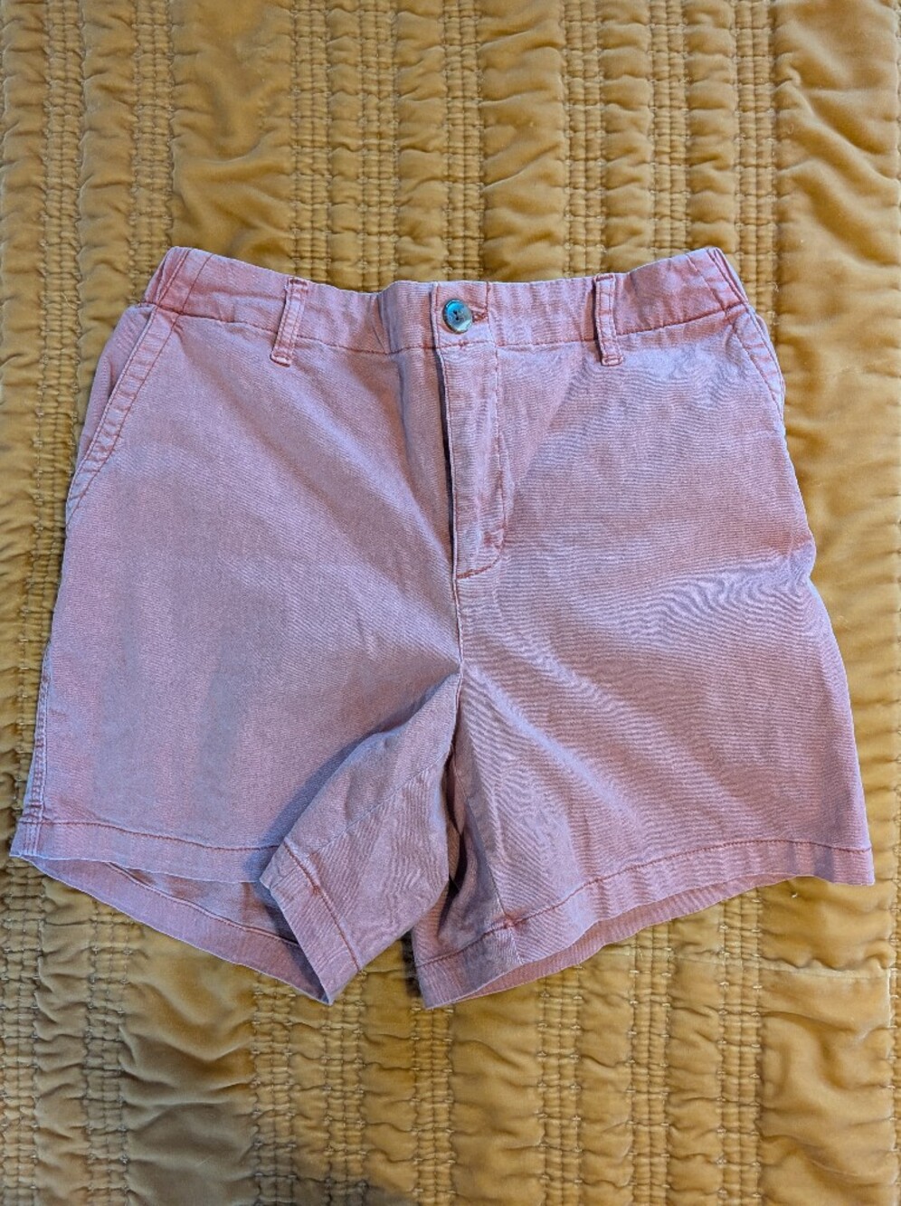 Old Navy High Waisted OGC 3in Chino Pull On Shorts Size Medium Sugar Poppy